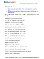 23 câu hỏi trắc nghiệm toán 12 bài 2 khối đa diện lồi và khối đa diện (có đáp án) file DOC 