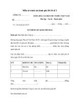 Mẫu tờ trình xin kinh phí tổ chức 20/10 (3 mẫu) Tờ trình xin kinh phí Ngày phụ nữ Việt Nam