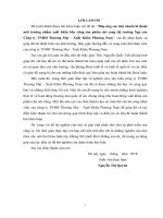 (Luận văn đại học thương mại) đáp ứng các tiêu chuẩn kĩ thuật môi trƣờng nhằm xuất khẩu bền vững sản phẩm chè sang thị trƣờng nga của công ty TNHH thƣơng mại – xuất kh 