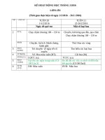 chưowng trình tháng 2 