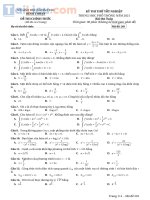 Đề thi thử THPT quốc gia 2021 môn toán do sở GDĐT tỉnh bình thuận 
