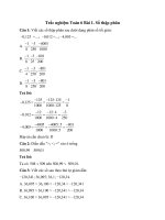 11 cau trac nghiem so thap phan chan troi sang tao co dap an toan 6 