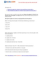 Câu hỏi trắc nghiệm lịch sử 12 bài 25 xây dựng đất nước đi lên (phần 1) (có đáp án) FILE PDF 