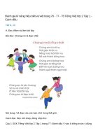 danh gia ki nang hieu biet va viet trang 76 77 78 tieng viet lop 2 tap 1 canh dieu 8aebg 