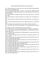 ĐỀ CƯƠNG học PHẦN dược LIỆU học THÚ y