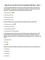 Đáp án thi Tìm hiểu tổ chức Công đoàn Việt Nam năm 2022 - Đợt 4 Tìm hiểu tổ chức Công đoàn Việt Nam và cuộc đời, sự nghiệp Chủ tịch Tôn Đức Thắng năm 2022