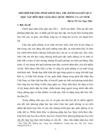 ĐỔI MỚI PHƯƠNG PHÁP KIỂM TRA, ĐÁNH GIÁ KẾT QUẢ HỌC TẬP MÔN HỌC GIÁO DỤC QUỐC PHÒNG VÀ AN NINH