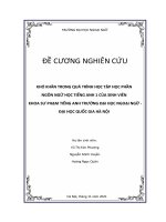 Nhóm 5   khó khăn trong quá trình học tập học phần ngôn ngữ học tiếng anh 1 của sinh viên khoa sư phạm tiếng anh trường đại học ngoại ngữ   đại học quốc gia hà nội 