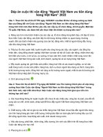 Đáp án cuộc thi vận động “Người Việt Nam ưu tiên dùng hàng Việt Nam” 2022 Cuộc thi tìm hiểu về cuộc vận động "Người Việt Nam ưu tiên dùng hàng Việt Nam" tỉnh Hà Tĩnh