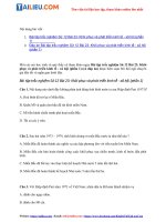 Câu hỏi trắc nghiệm lịch sử 12 bài 23 khôi phục và phát triển kinh tế   xã hội (phần 1) (có đáp án) FILE PDF 