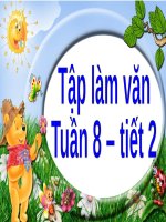 Giáo án tiếng việt lớp 4 tuần 8 TLV luyện tập phát triển câu chuyện 