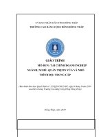 Giáo trình Tài chính doanh nghiệp (Nghề: Quản trị doanh nghiệp vừa và nhỏ - Trung cấp) - Trường Cao đẳng Cộng đồng Đồng Tháp