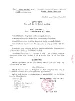 Quy chế quản lý lao động