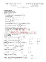 ĐỀ ƯƠNG ôn tập GIỮA kì 1 môn TOÁN lớp 9 năm học 2022   2023 