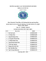 Môn pháp luật về hợp đồng và bồi thường thiệt hại ngoài hợp đồng BUỔI THẢO LUẬN LUẬN lần THỨ BA vấn đề CHUNG của hợp ĐỒNG (TIẾP THEO) 