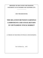 The relation between earnings components and stock return in vietnam stock market 