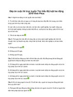 Đáp án cuộc thi Tìm hiểu Bộ luật lao động 2019 tỉnh Vĩnh Phúc Cuộc thi "Tìm hiểu Bộ luật Lao động năm 2019 và một số quy định pháp luật về xử lý vi phạm trong phòng, chống dịch Covid-19"