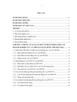 (Luận văn đại học thương mại) cho vay DNVVN tại NHTMCP sài g n thƣơng tín – chi nhánh thăng long 