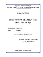 Lòng trác ẩn của nhân viên công tác xã hội (luận văn thạc sĩ tâm lí học chuyên ngành tâm lí học) 