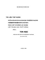 Xây dựng ma trận, đặc tả đề kiểm tra - Trường THPT Minh Long