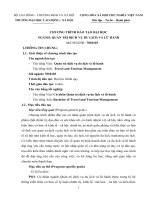 QUẢN TRỊ DỊCH VỤ DU LỊCH VÀ LỮ HÀNH MÃ NGÀNH