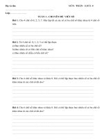 CHUYÊN đề ôn THI học SINH GIỎI THEO TUẦN TOÁN 4 TUẦN  (1) 