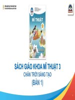 GIỚI THIỆU SÁCH GIÁO KHOA MĨ THUẬT 3  BẢN 1