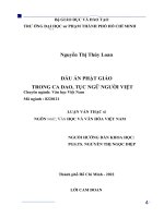 Dấu ấn phật giáo trong ca dao, tục ngữ người việt (luận văn thạc sĩ ngôn ngữ) 