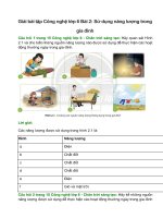 giai sgk cong nghe 6 bai 2 chan troi sang tao su dung nang luong trong gia dinh 