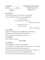 de thi giua ki 2 ngu van lop 8 co dap an nam 2022 10 de 