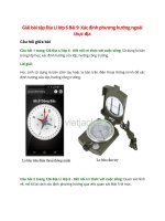 giai sgk dia li 6 bai 9 ket noi tri thuc xac dinh phuong huong ngoai thuc dia 