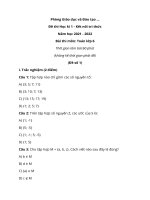 bo 4 de thi toan lop 6 hoc ki 1 nam 2022 tai nhieu nhat ket noi tri thuc 