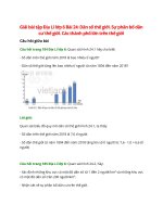 giai sgk dia li 6 bai 24 canh dieu dan so the gioi su phan bo dan cu the gioi cac thanh pho lon tren the gioi 