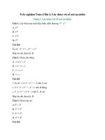 27Trắc nghiệm Toán 6 Bài 4. Lũy thừa với số mũ tự nhiên có đáp án