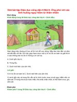 giai sgk gdcd 6 bai 8 canh dieu ung pho voi cac tinh huong nguy hiem tu thien nhien 