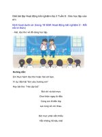 giai sgk hoat dong trai nghiem lop 2 trang 19 20 tuan 6 goc hoc tap cua em ket noi tri thuc 