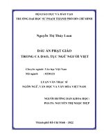 Dấu ấn phật giáo trong ca dao, tục ngữ người việt (luận văn thạc sĩ ngôn ngữ) 