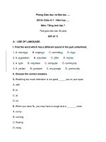 de thi tieng anh lop 7 giua ki 1 nam 2021 2022 co dap an 4 de 