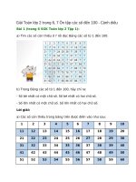 giai sgk toan lop 2 tap 1 trang 6 7 canh dieu on tap cac so den 100 