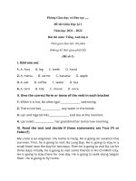 bo de thi tieng anh lop 6 giua hoc ki 2 nam 2022 co dap an 5 de 