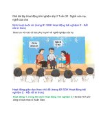 giai sgk hoat dong trai nghiem lop 2 trang 81 82 tuan 32 nghe cua me nghe cua cha ket noi tri thuc 