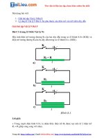 Tải Giải Vật lý 9 Bài 8: Sự phụ thuộc của điện trở vào tiết diện dây dẫn
