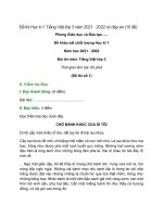 Đề thi Học kì 1 Tiếng Việt lớp 3 năm 2021 - 2022 có đáp án (10 đề)