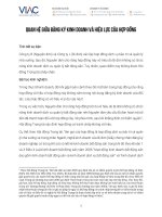 Quan hệ giữa đăng ký kinh doanh và hiệu lực của hợp đồng 