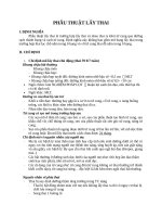 Các bước phẩu thuật mỗ lấy thai