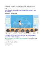 giai sgk hoat dong trai nghiem lop 2 trang 83 84 tuan 33 nghe nao tinh nay ket noi tri thuc 