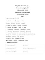 de thi hoc ki 1 tieng anh lop 5 nam 2022 2023 co dap an 5 de 