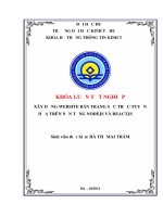 XÂY DỰNG WEBSITE BÁN TRANG SỨC TRỰC TUYẾN DỰA TRÊN NỀN TẢNG NODEJS VÀ REACTJS