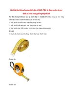 giai sgk khoa hoc tu nhien 6 bai 2 canh dieu mot so dung cu do va quy dinh an toan trong phong thuc hanh 