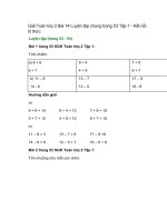 giai sgk toan lop 2 tap 1 trang 53 54 55 bai 14 luyen tap chung ket noi tri thuc 